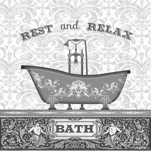 Cuadro 30x30cm Bañera Relax Baño Bathroom Ducha M6