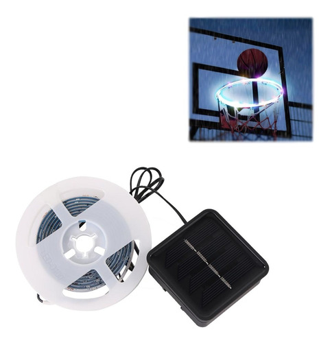 Luces Led Aro Baloncesto Canasta Tablero Basket Luz Solar