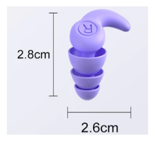3par Tapones Para Oído De Silicona Para Dormir Y Conciertos
