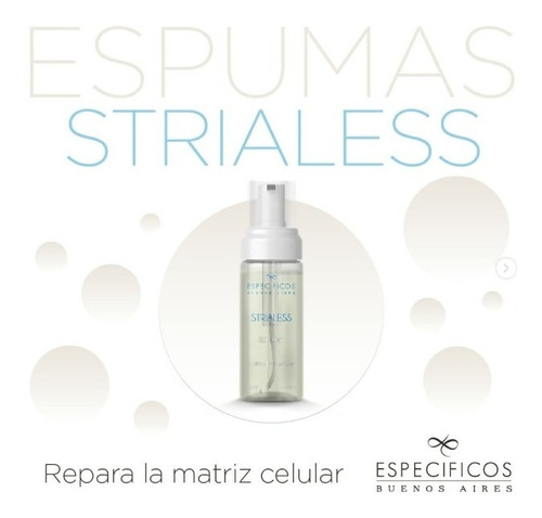 Espuma Strialess Colágeno+ Elastina  Específicos Bs As 160ml