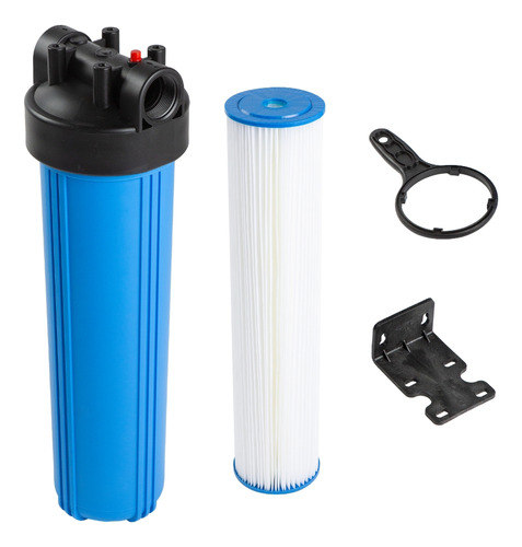 Kit Filtro Big Blue 20 Polegadas + Refil Plissado 50 Micra