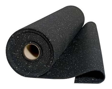 Piso De Caucho Rollo 10 Mt X 3 Mm De Grosor Epdm
