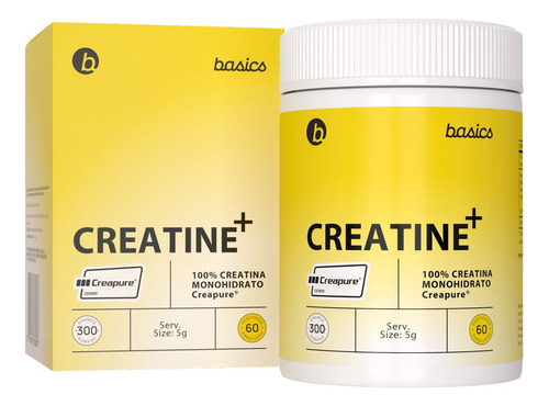 Creatine+ Basics Nutrition - Creatina 100% Creapure® Sabor Sin sabor