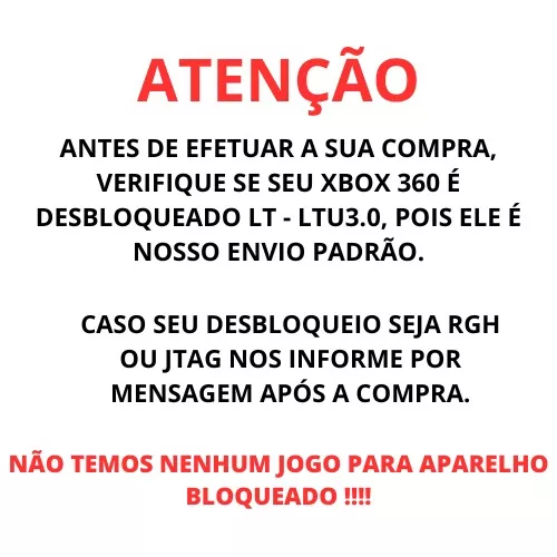 Kit Xbox 360 - 4 Jogos - Xbox 360 Livres De Bloqueio