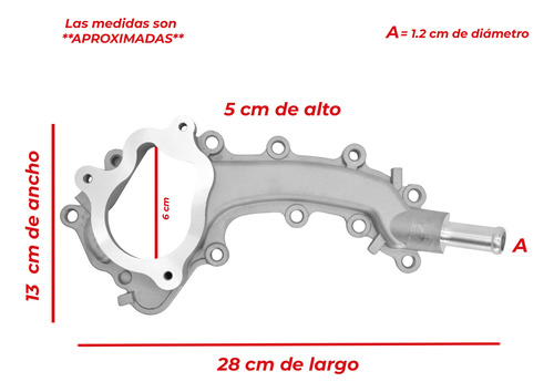 Toma De Agua Con Housing Y Termostato Chrysler Pacifica17-24