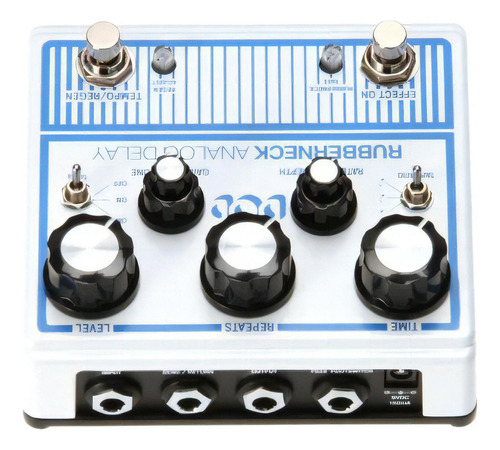 Pedal De Efeito Para Guitarra Dod Rubberneck Delay Analogico Cor Branco