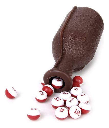 Jja 1pc Billar Dados Kelly Pool Botella Con 16 Bolas