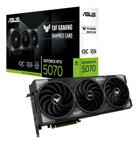 グラフィックボード・グラボ・ビデオカード ASUS TUF GeForce RTX 5070 OC 12GB GDDR7 Placa de vídeo Asus Tuf Gaming Rtx 5070 12gb Gddr7 Oc | Frete grátis