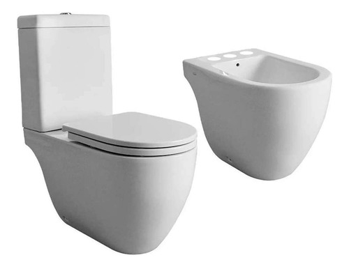 Inodoro Con Mochila Bidet Ferrum Fontana Doble Descarga 3a