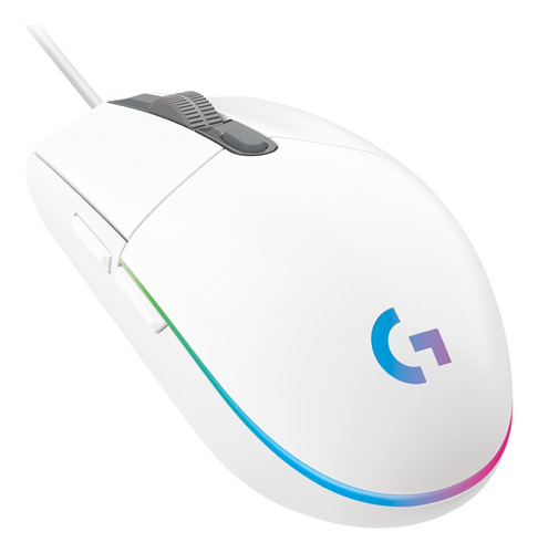 Mouse Gamer Logitech G203 Lightsync Rgb Usb Blanco 8000dpi