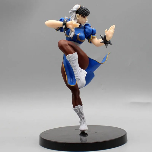 . Figura De Acción Street Fighter Chun Li Battle De 18 Cm,
