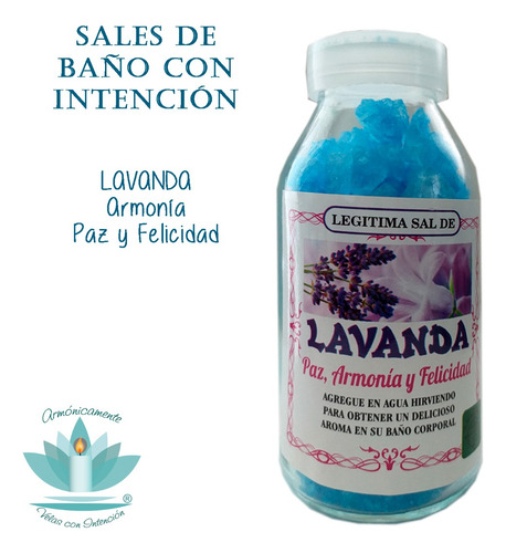 Sales Con Intención De Lavanda - Sal De Baño Esotérica