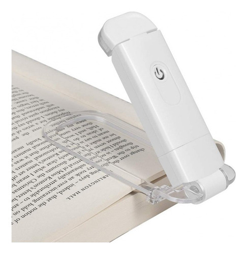 A * Luminaria Led Luz Lectura Sujetador Clips Flexible Libro