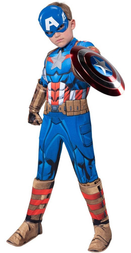 Disfraz-capitan America -marvel-niño Talla M -8 Años+