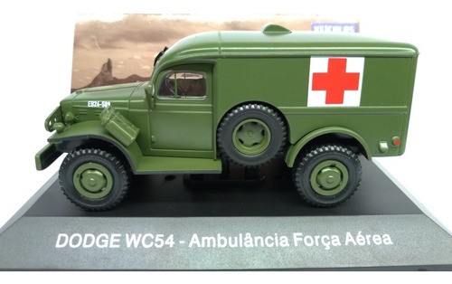 Miniatura Dodge Wc54 Ambulância Força Aérea Ed 73 Altaya Ixo Cor Verde-escuro