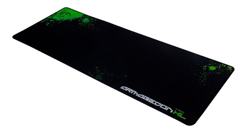Mouse Pad gamer VSG Armagedon de goma xl 400mm x 780mm x 3mm negro/verde