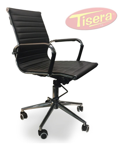 Imagen 6 de 6 de Sillón De Oficina Gerencial Aluminum Bajo Cromado F80 - Tisera