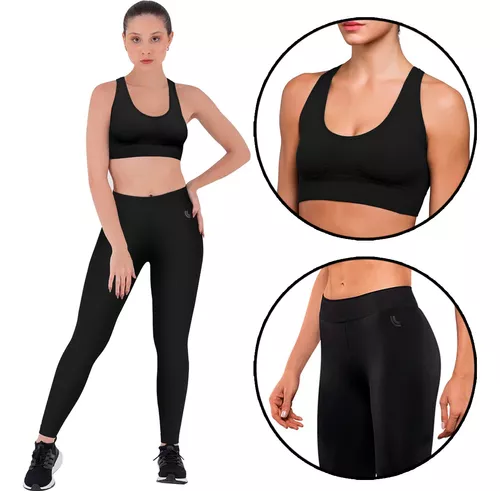 Conjunto Fitness Feminino Sem Costura