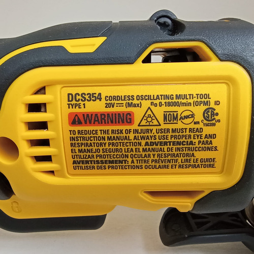 Sierra Oscilante Inalámbrica Dewalt Dcs354b Sin Batería