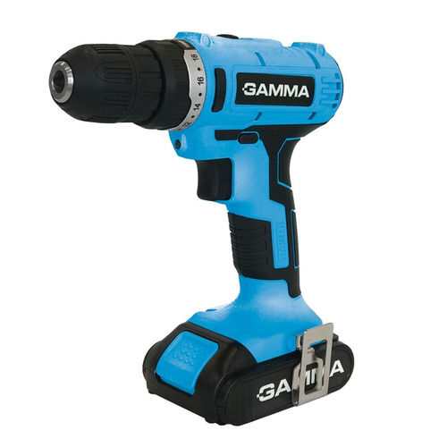Imagen 1 de 3 de Taladro Atornillador Gamma 21 Vcc G12103ar Bateria Ion Litio Frecuencia 30 Color Celeste