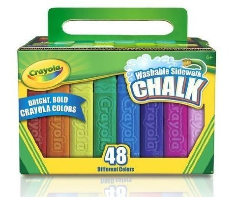 Juego /jugar Crayola 48 Count Acera Tiza, Gigante, Tiza,