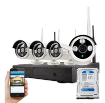 Comprar Kit Vigilancia 4 Cam  Wifi Disco 500gb- Hd - Matko Seguridad