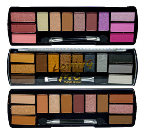 3 Paleta De Sombras Loving Me Cs3700 -kit Pink 21 Atacado