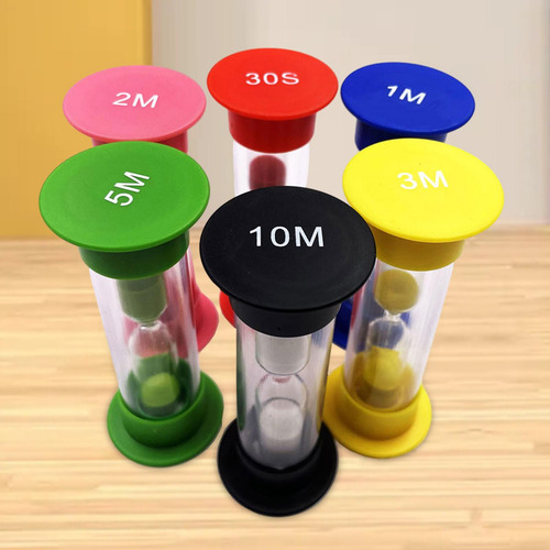 Temporizador De Reloj De Arena Ligero Y Colorido, 6 Uds.,, 2