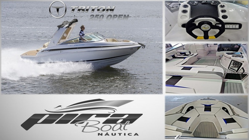 Imagem 1 de 11 de Lancha Triton 25 Pés Open - Ñ Fs230 Focker242 Nx250 Ventura