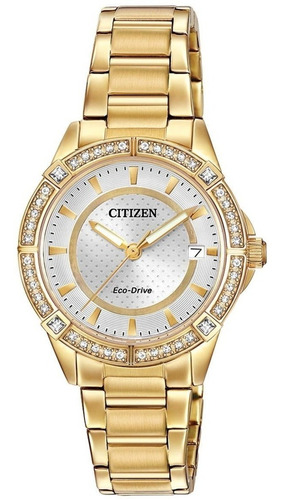 Reloj Citizen Eco-drive Gold Para Mujer Original Fe6062-56a