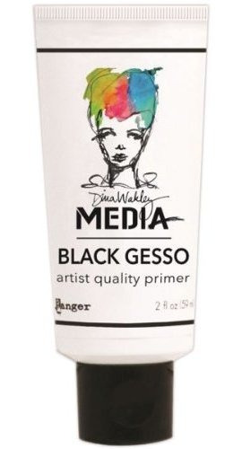 Gesso Dina Wakley 2oz En Tubo, Negro