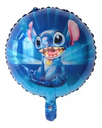 GENERICO 5 Globos Metalizados Lilo & Stitch Set Cumpleaños Stitch