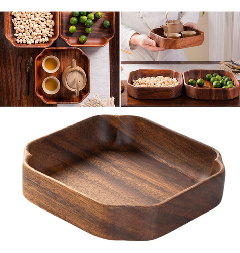 Bandeja De Madera De Para Servir, Frutero, Bandeja Multiusos