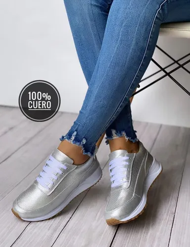 Tenis Plateados Mujer MercadoLibre
