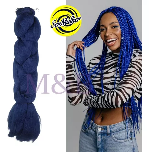 Jumbo Para Tranças Box Braids Ser Mulher Pacote 399 g Cores Ombré