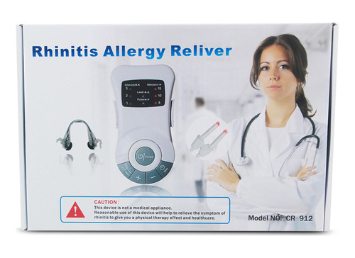 Rinitis Sinusitis Pólipos Nasales Aparato De Terapia Láser Color Blanco