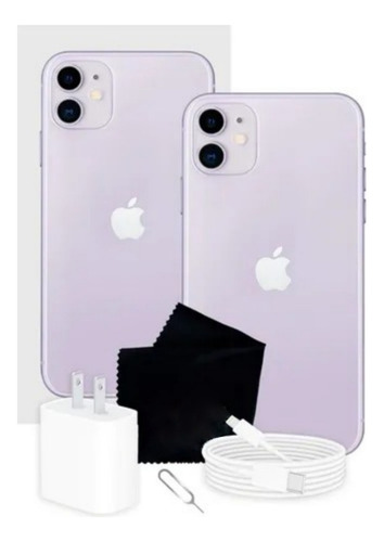 Combo Iphone 11 128gb - Violeta 100% Batería + Airpods Pro 2 Lila (Reacondicionado)