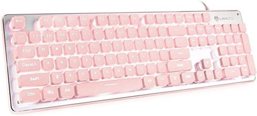 Computer Keyboard, Langtu Backlit Led Pink Keyboard For Off.