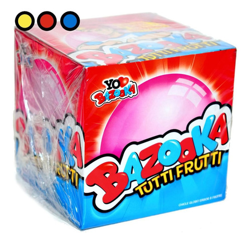 Chicle Bazooka Tutti Frutti Goma De Mascar X120