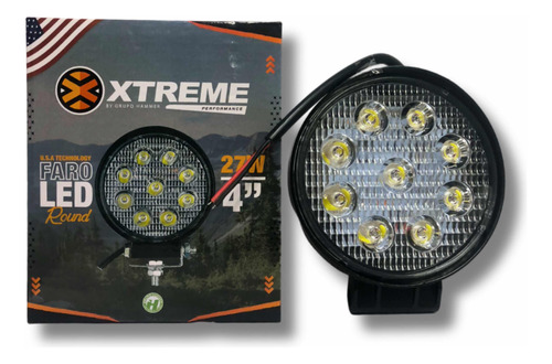 Faro Led Extreme Redondo 9led 27w