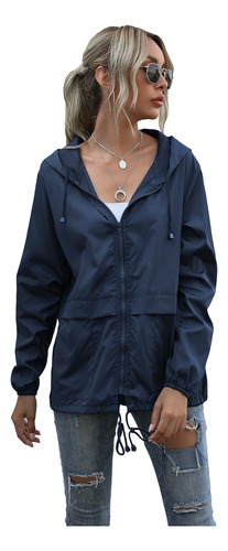 Chamarra Impermeable Mujer Ligera Con Capucha - Senderismo