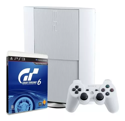 mando Rápido Inyección Sony PlayStation 3 Super Slim 250GB Gran Turismo 6 color classic white |  MercadoLibre