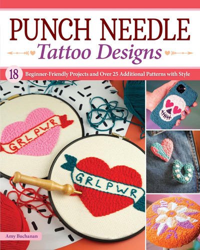 Libro: Punch Needle Tattoo Designs: 18 Beginner-friendly Pro