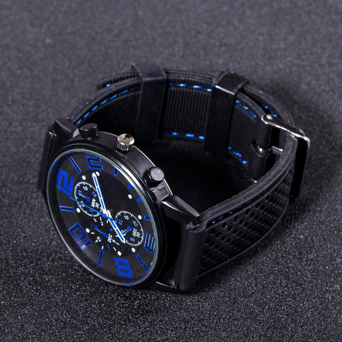 I Relógio Masculino De Luxo Com Pulseira De Silicone -
