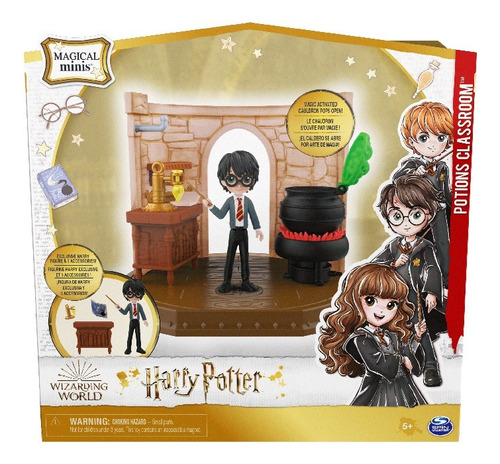 Muñeco Harry Potter Con Set De Aula De Pociones Multijugos