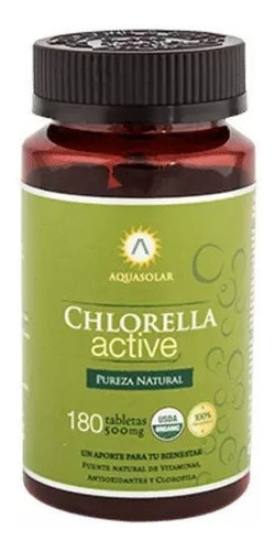 Chlorella Active Aq 1 Frasco 180 Tabletas Organicas