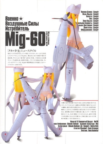 Mon  Mig-60 Figura Resina  Mecha Musume 