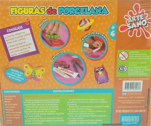 Figuras De Porcelana Fabrica Kit Arte Crear Artesano Habano