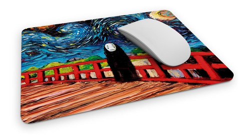 Imagen 2 de 2 de Mousepad La Noche Estrellada Pintura Tapete