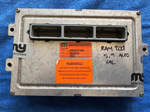 Pcm Ecu Computadora Dodge Ram 2001 (Usado)